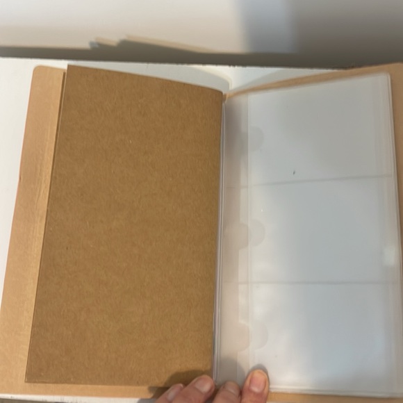 NEW, Vintage Looking , Refillable Leather Teachers Journal With pad & Card Slots - Picture 7 of 8